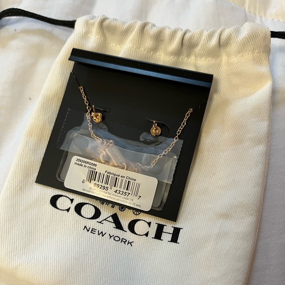 Coach Earring and Necklace Set - Picture 2 of 2